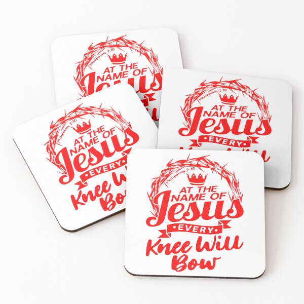 Item preview, At The Name Of Jesus EVERY KNEE WILL BOW Philippians 2:10 designed and sold by plushism.