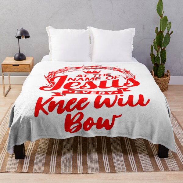 Item preview, At The Name Of Jesus EVERY KNEE WILL BOW Philippians 2:10 designed and sold by plushism.