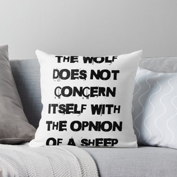Item preview, THE WOLF DOES NOT CONCERN ITSELF WITH THE OPINION OF A SHEEP designed and sold by 2brothersgoods.