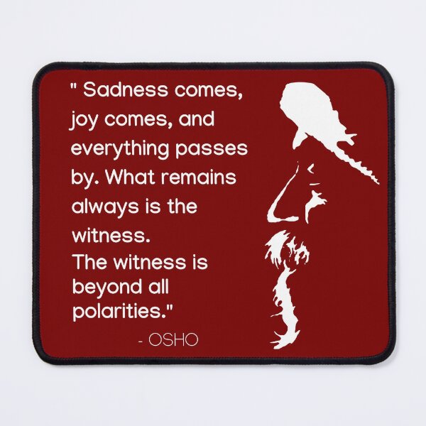 Item preview, Osho - The witness is beyond all polarities ... text design designed and sold by RetComly.