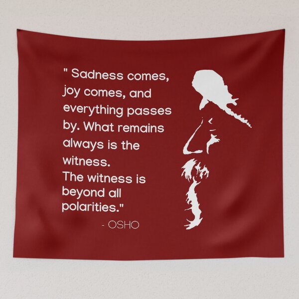 Item preview, Osho - The witness is beyond all polarities ... text design designed and sold by RetComly.