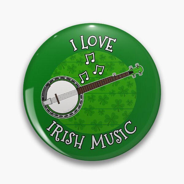 Item preview, St Patrick's Day Banjo, I Love Irish Music designed and sold by doodlerob.