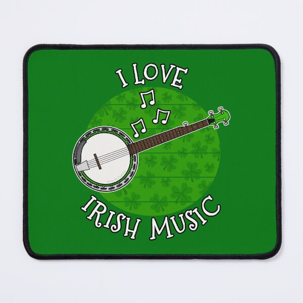 Item preview, St Patrick's Day Banjo, I Love Irish Music designed and sold by doodlerob.