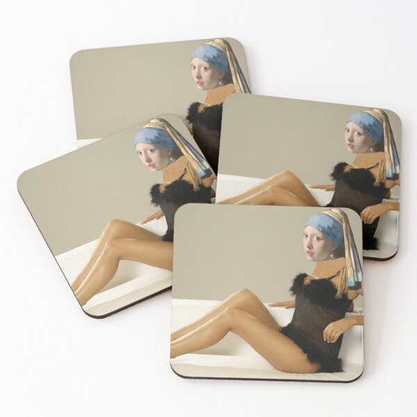 Item preview, Girl With A Pearl Earring Funny Poster designed and sold by Teetans.