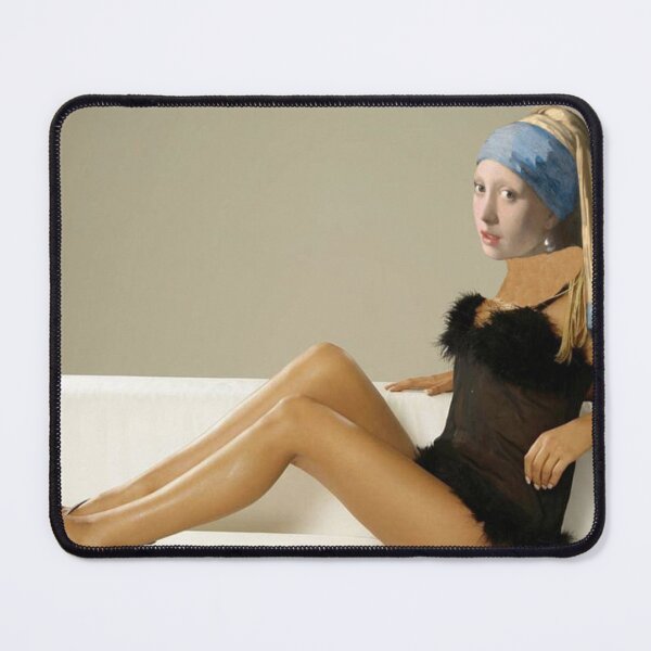 Item preview, Girl With A Pearl Earring Funny Poster designed and sold by Teetans.