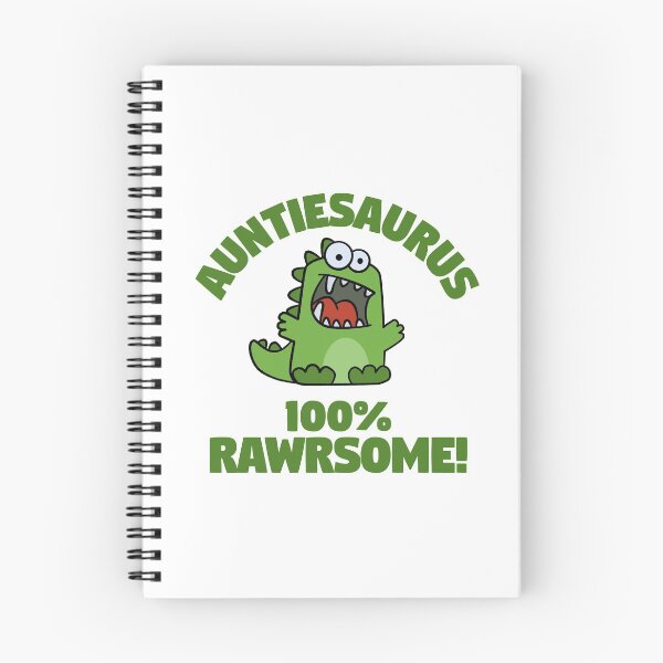 Item preview, Auntiesaurus Pun Funny Cute Dinosaur Cartoon designed and sold by SunnyStreet.