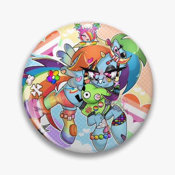 Item preview, Scene-Core Rainbow Dash designed and sold by Mushmallowz.