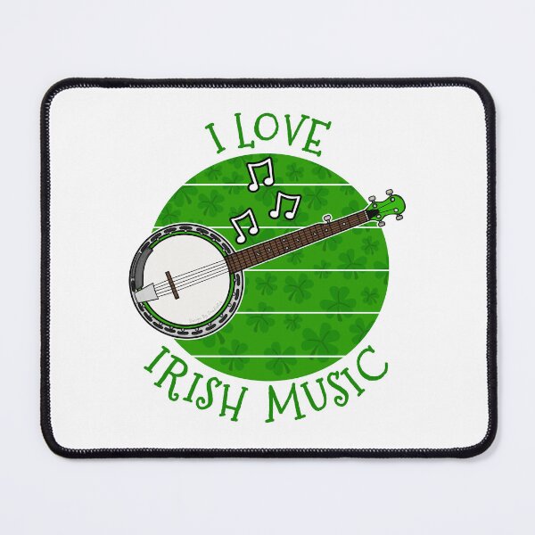 Item preview, St Patrick's Day Banjo, I Love Irish Music designed and sold by doodlerob.