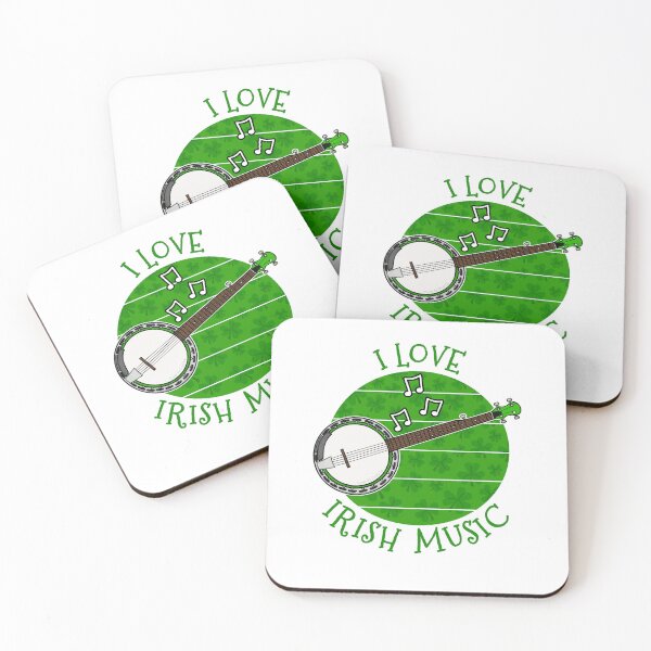 Item preview, St Patrick's Day Banjo, I Love Irish Music designed and sold by doodlerob.
