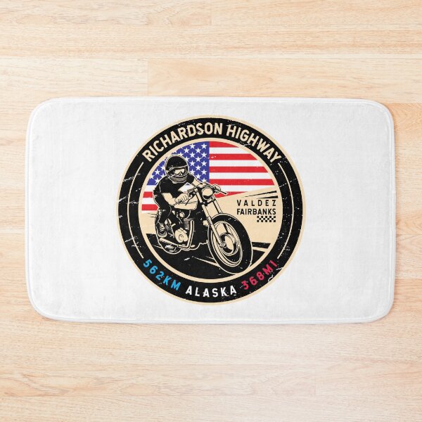 Artikelvorschau, Richardson Highway | Alaska | Motorrad entworfen und verkauft von KrisSidDesigns.