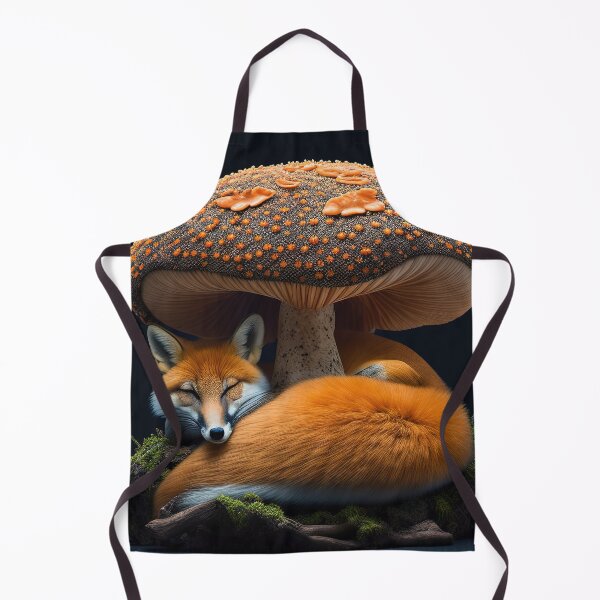 Item preview, Furry kitsune fox sleeping under a giant mushroom designed and sold by RK - Shop.