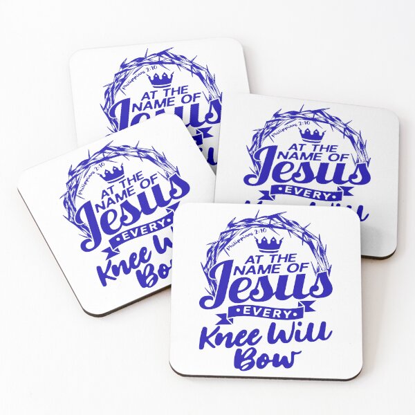 Item preview, At The Name Of Jesus EVERY KNEE WILL BOW Philippians 2:10 designed and sold by plushism.