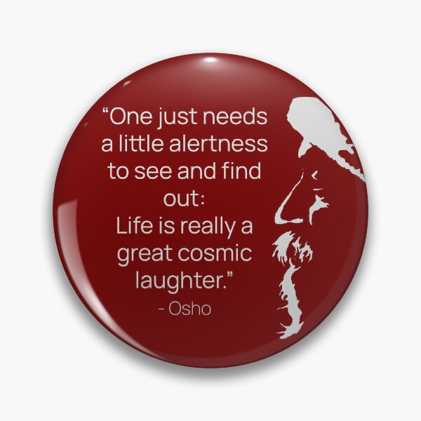 Item preview, Osho - Life is really a great cosmic laughter - text design designed and sold by RetComly.