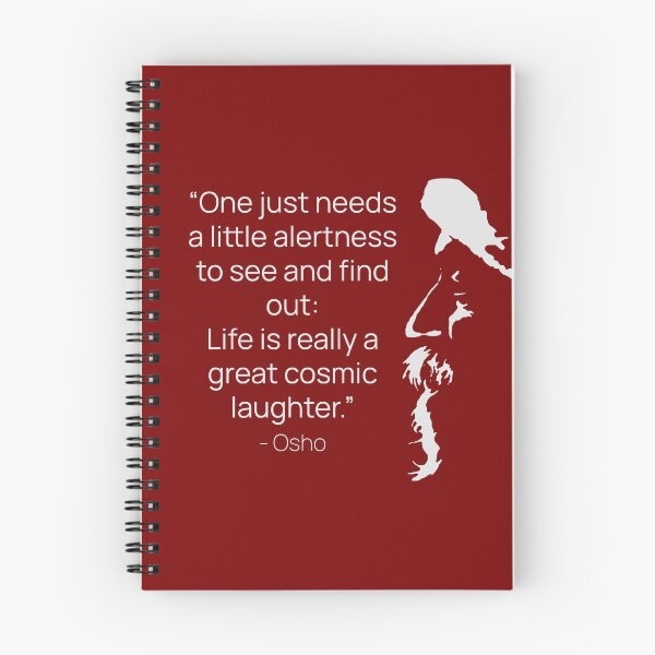 Item preview, Osho - Life is really a great cosmic laughter - text design designed and sold by RetComly.