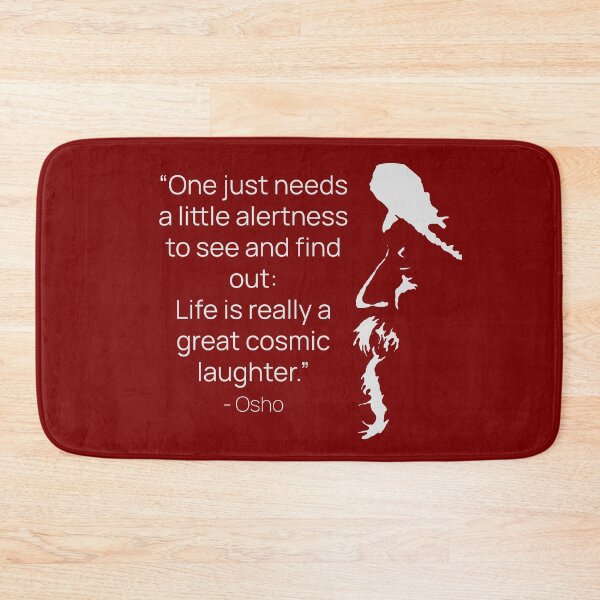 Item preview, Osho - Life is really a great cosmic laughter - text design designed and sold by RetComly.