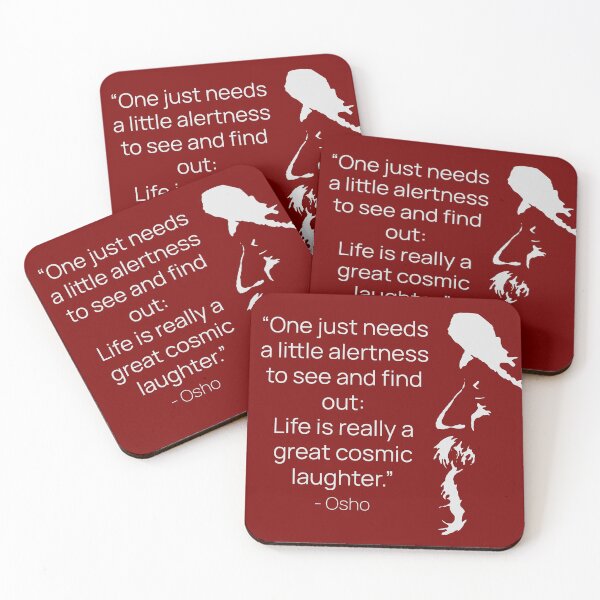 Item preview, Osho - Life is really a great cosmic laughter - text design designed and sold by RetComly.