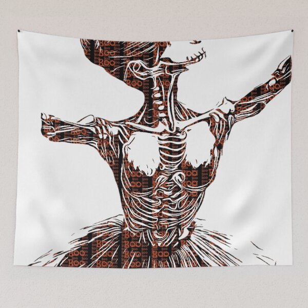 Item preview, Typography Skeleton Gothic Dancing Holloween Boo designed and sold by ShopSunday.