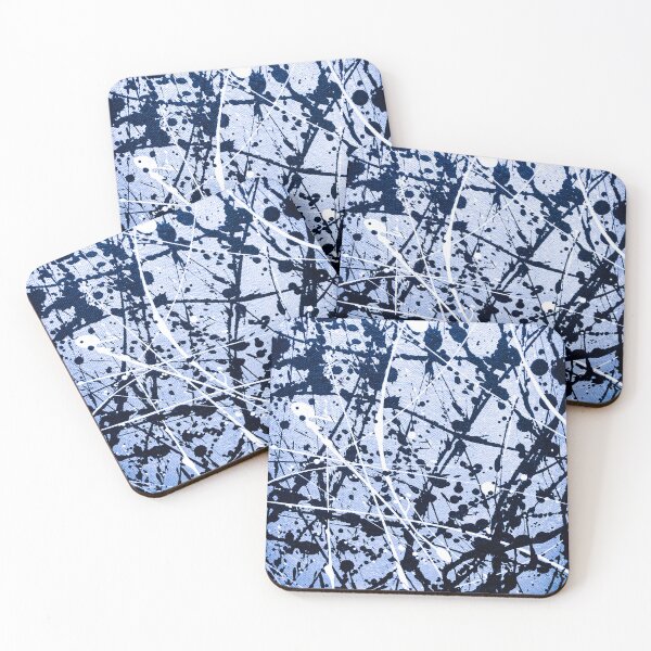 Item preview, abstract art - blue black designed and sold by AUEROCHSE.