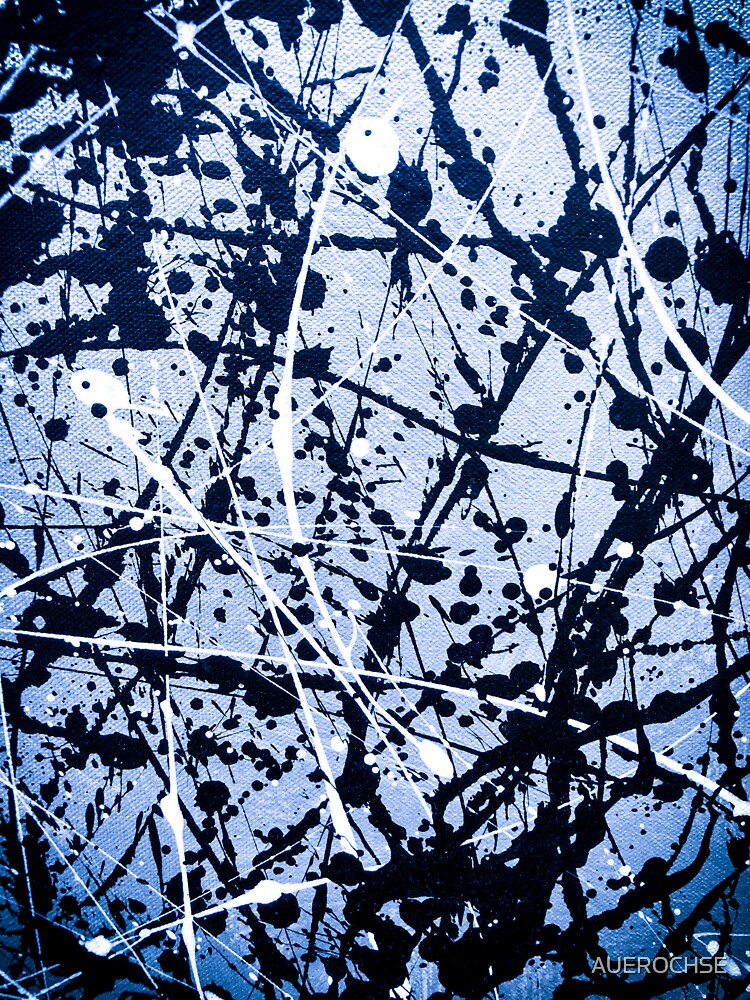 "abstract art blue black" Sticker for Sale by AUEROCHSE Redbubble