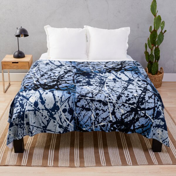 Item preview, abstract art - blue black designed and sold by AUEROCHSE.