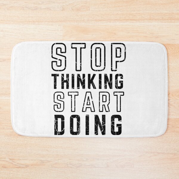 Item preview, STOP THINKING START DOING Poster Distressed  designed and sold by KingsManKind.