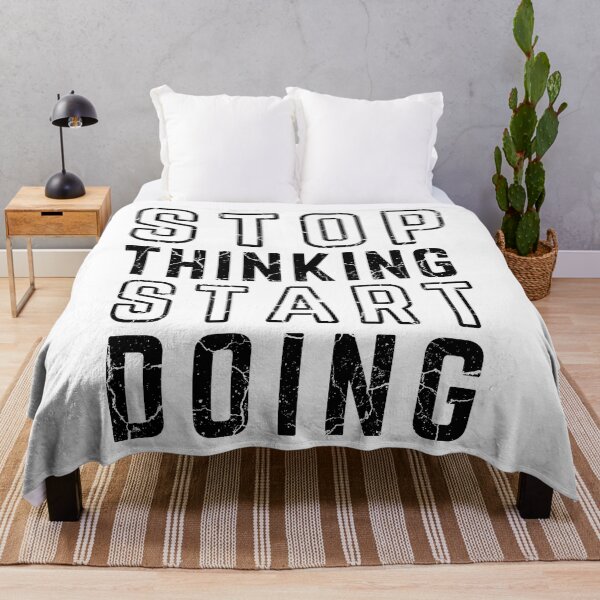 Item preview, STOP THINKING START DOING Poster Distressed  designed and sold by KingsManKind.