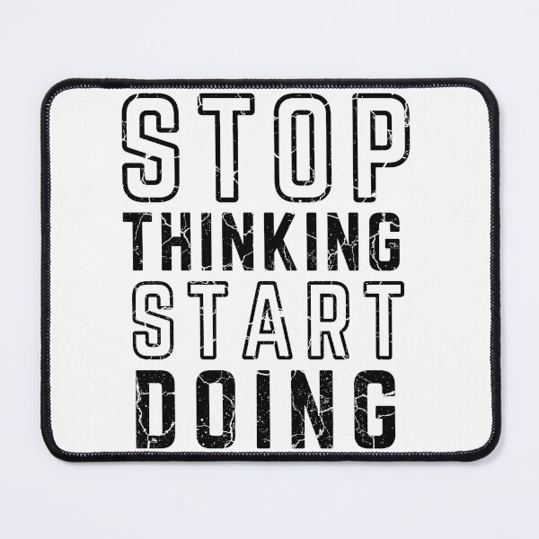 Item preview, STOP THINKING START DOING Poster Distressed designed and sold by KingsManKind.
