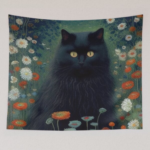 Item preview, Cat in the garden illustration designed and sold by RK - Shop.