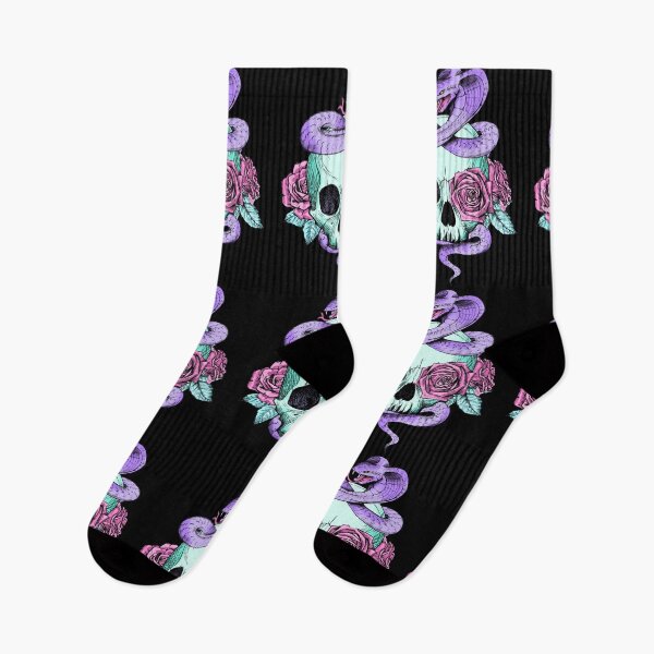 Item preview, Pastel Goth Valentine - Skull Roses and Snake designed and sold by MagicStrawberry.