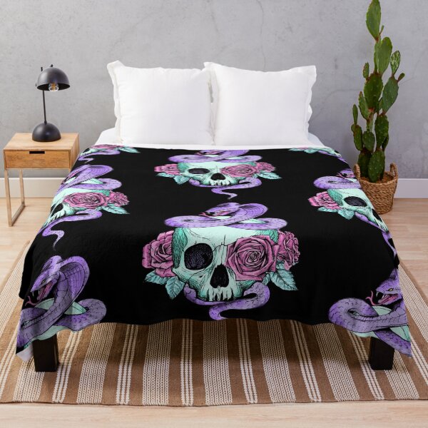 Item preview, Pastel Goth Valentine - Skull Roses and Snake designed and sold by MagicStrawberry.