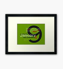 Happy New Year 2009 Framed Print