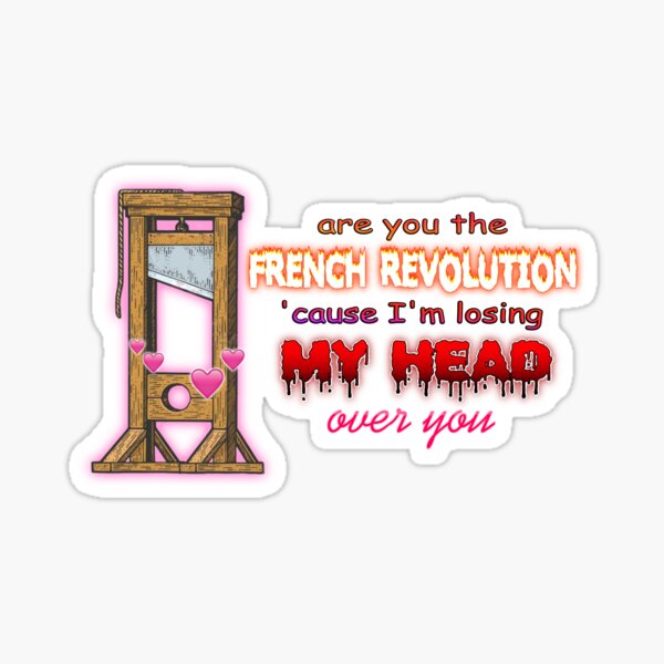 Item preview, I'm Losing My Head Over You French Revolution Valentine designed and sold by snazzyseagull.