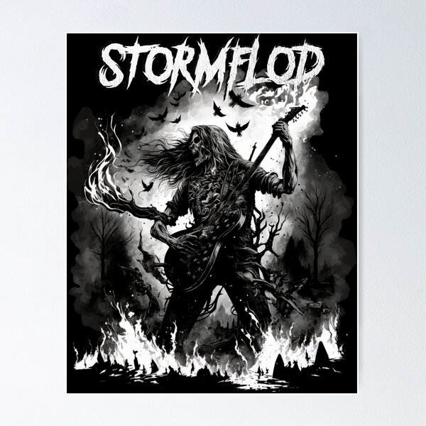 Item preview, Stormflod Artwork Skeletal Guitarplayer Ruins designed and sold by Tommy Pedersen.