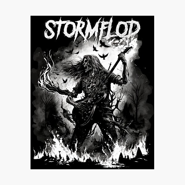 Item preview, Stormflod Artwork Skeletal Guitarplayer Ruins designed and sold by Tommy Pedersen.