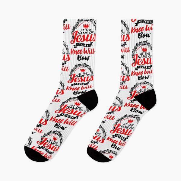 Item preview, At The Name Of Jesus EVERY KNEE WILL BOW Philippians 2:10 designed and sold by plushism.