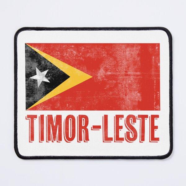 Item preview, Flag of Timor-Leste "Grunge" look. designed and sold by KTSubz Faith & Fun Designs.
