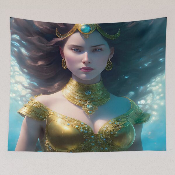 Item preview, Basilea Queen of Atlantis  designed and sold by @adorcharm Modern & Classic AI Art.