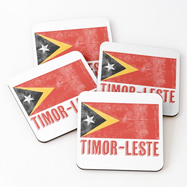Item preview, Flag of Timor-Leste "Grunge" look. designed and sold by KTSubz Faith & Fun Designs.