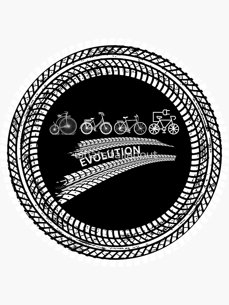 "Evolution of the Bicycle" Sticker for Sale by whatsitallabout Redbubble