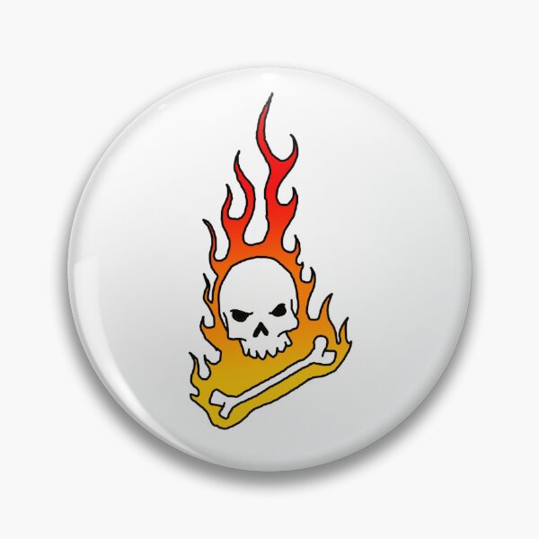 Artikelvorschau, Flammender Schädel und Knochen entworfen und verkauft von AlchemistArtist.