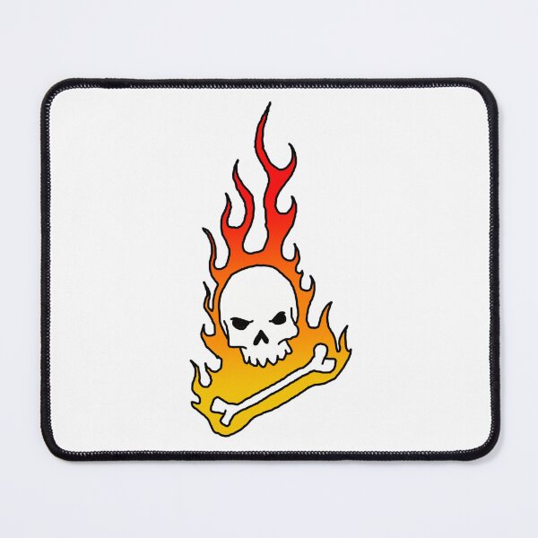 Item preview, Flaming Skull and bone designed and sold by AlchemistArtist.