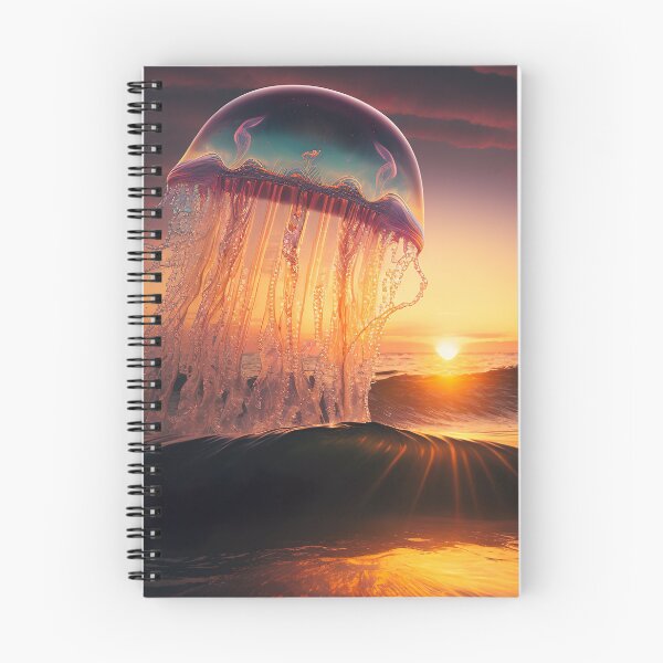 Item preview, Copy of jellyfish rising from the sea at sunset designed and sold by Shirtey.