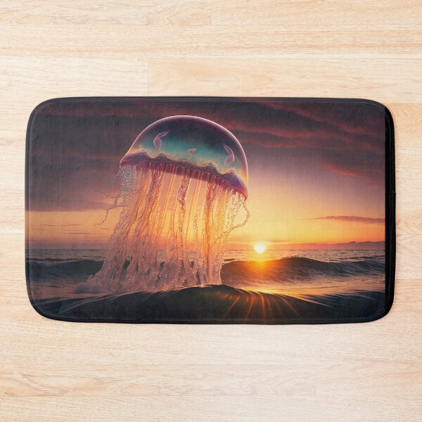 Item preview, Copy of jellyfish rising from the sea at sunset designed and sold by Shirtey.