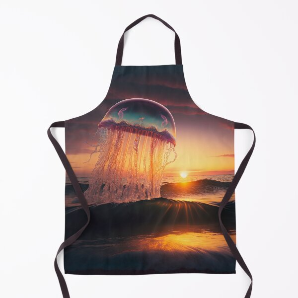 Item preview, Copy of jellyfish rising from the sea at sunset designed and sold by Shirtey.