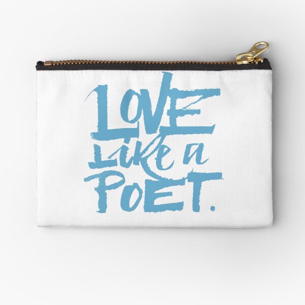 Item preview, Love like a poet handwriting lettering blue Home Decor designed and sold by Sgrel-art.