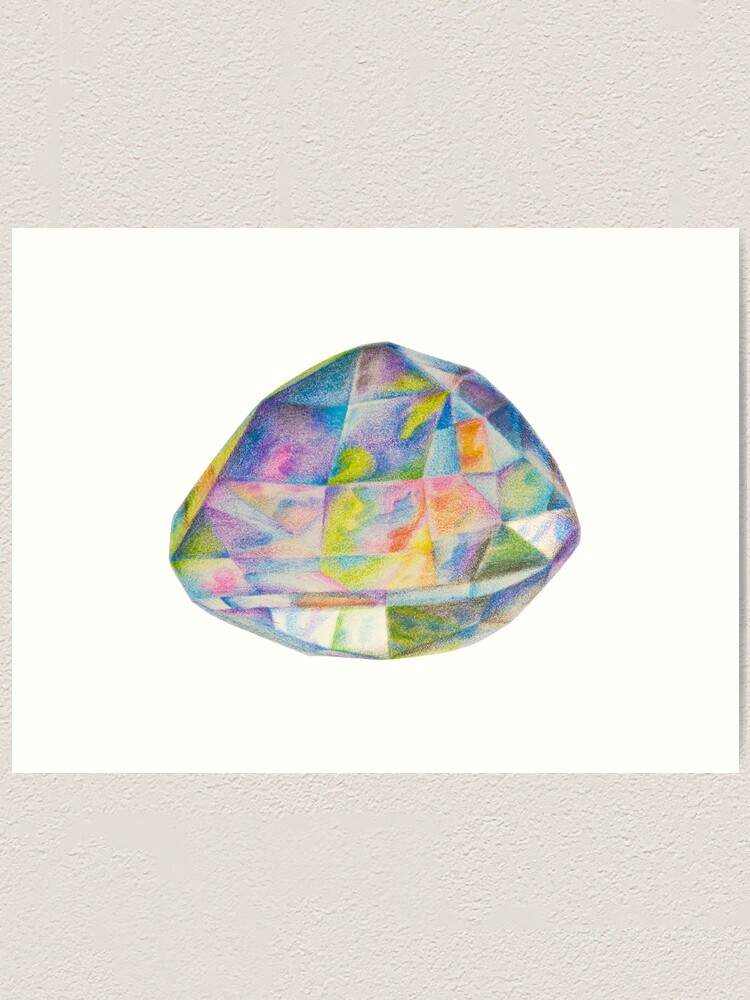 Oktober Geburtsstein Opal Edelstein Kunstdruck Von Alenazenart Redbubble