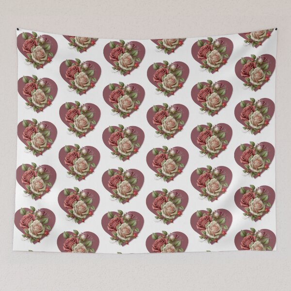 Item preview, Red and Pink Rose Heart designed and sold by Healio2.