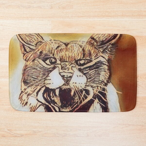 Item preview, Caracal Snarling designed and sold by pinkyjainpan.