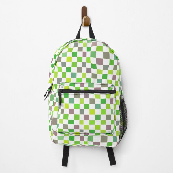 Item preview, Checkered colorful pattern green, brown designed and sold by FunPunStickers.