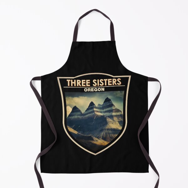 Item preview, Three Sisters Oregon Travel Art Badge Watercolor designed and sold by KrisSidDesigns.